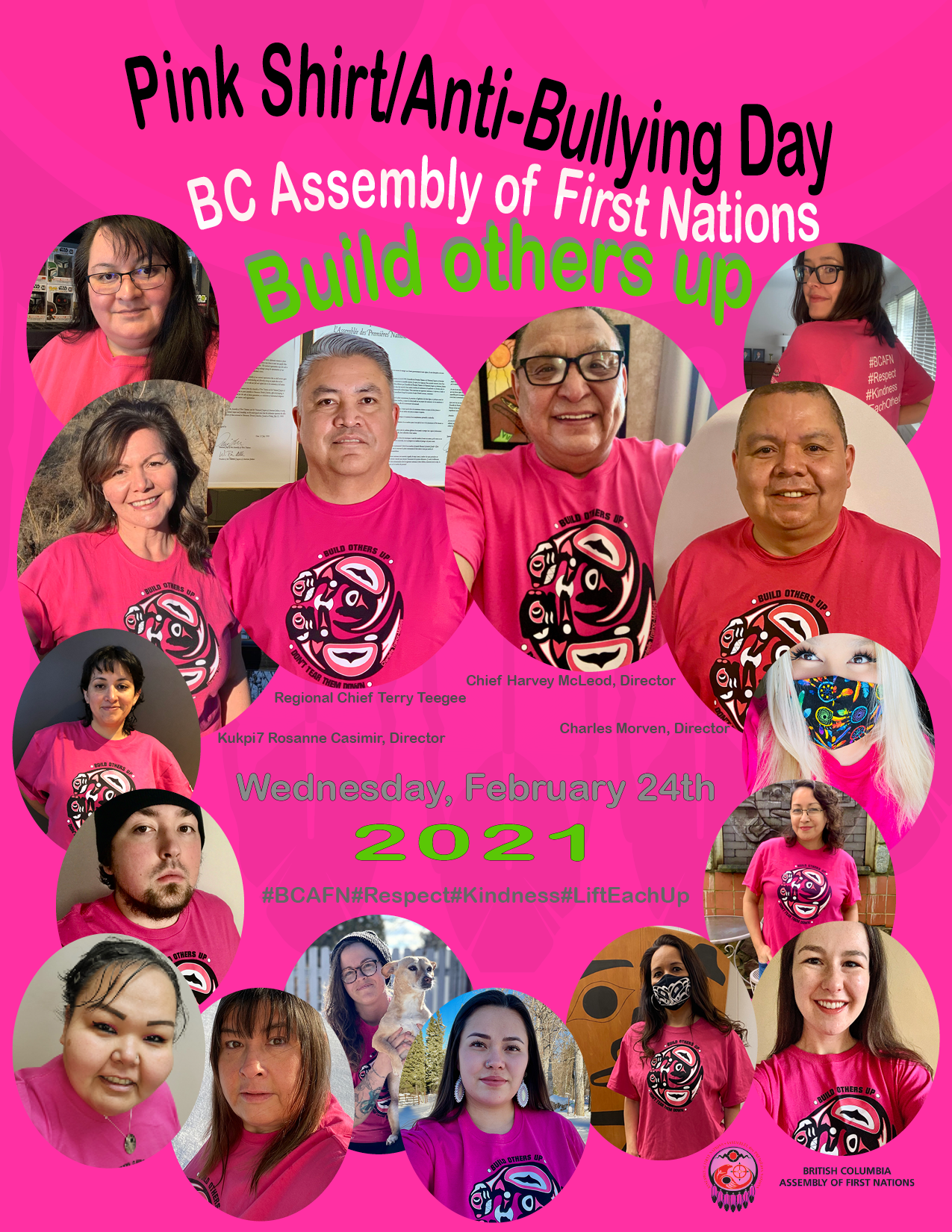 BCAFN wears pink shirt for Anti-bullying Day