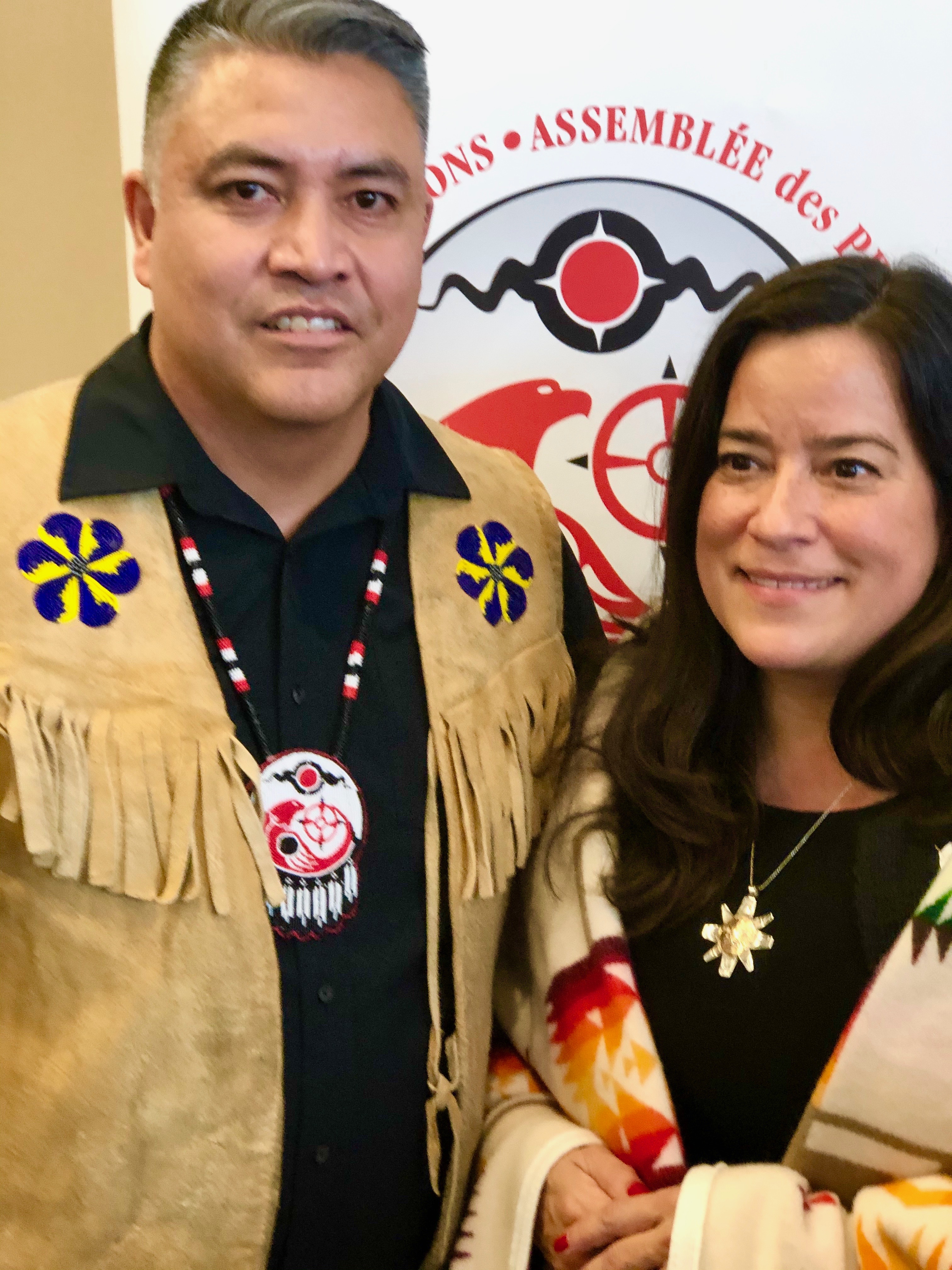 Regional Chief Teegee and Puglaas